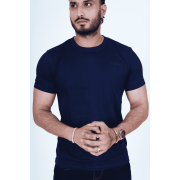 Navy Blue Round Neck T-Shirt