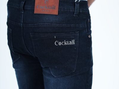 16 (1) Cocktail Jeans With Black Shaded Stretchable Distressed Slim Fit Jeans